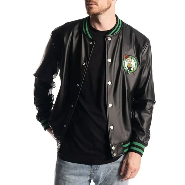 Boston Celtics Metallic Black Jacket