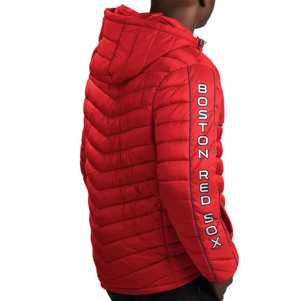 Boston Red Sox Splitter Soft Down Puffer Hooded Jackets