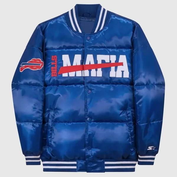 Buffalo Bills Mafia Puffer Blue Jacket