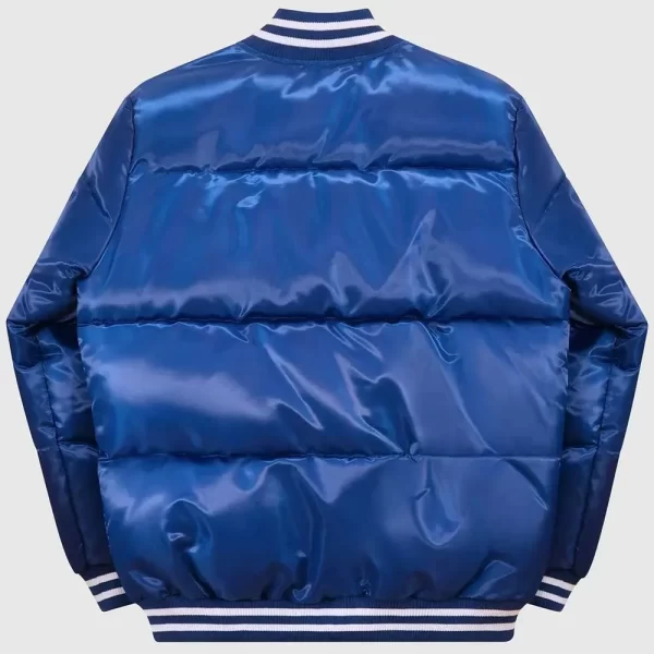 Buffalo Bills Mafia Puffer Full-Snap Satin Blue Jacket