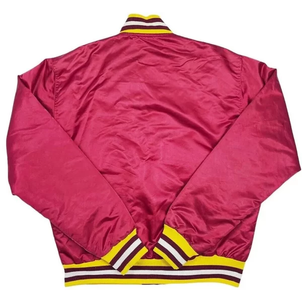 Burgundy Cleveland Cavaliers 80s Full-Snap Satin Jacket