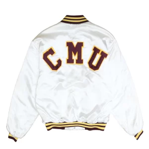 Central Michigan University White Varsity Jacket