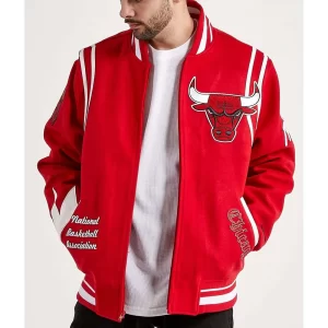 Chicago Bulls 6X Champs Red Varsity Wool Jacket