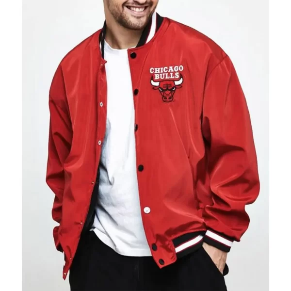 Chicago Bulls Bomber Red Jackets