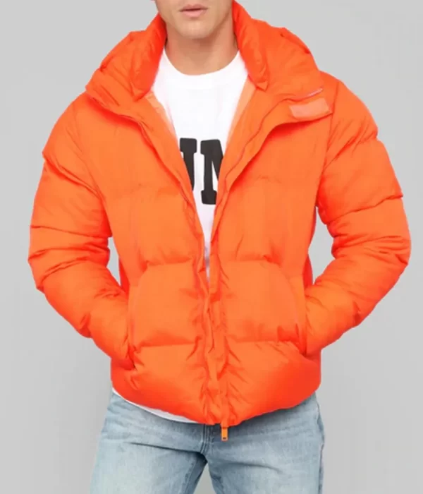 Classic Puffer Orange Bubble Jacket