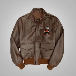 Cleveland Browns Vintage Style A2 Leather Jacket