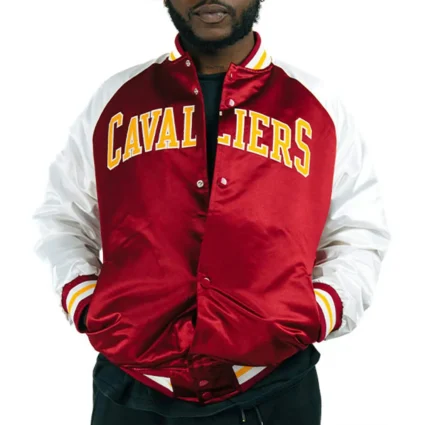 Cleveland Cavaliers Prime Time Varsity Satin Jacket