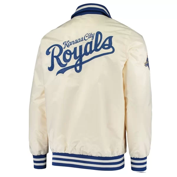 Cream The Captain II Kansas City Royals Satin Jacket