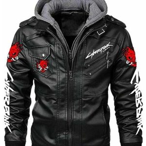 Cyberpunk 2077 Samurai Black Leather Jacket