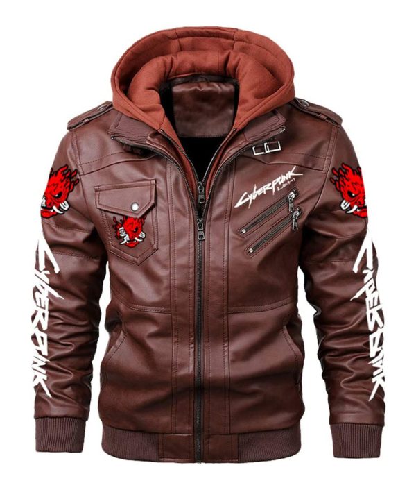 Cyberpunk 2077 Samurai Brown Leather Jacket