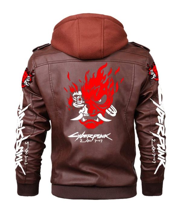 Cyberpunk 2077 Samurai Leather Brown Jacket