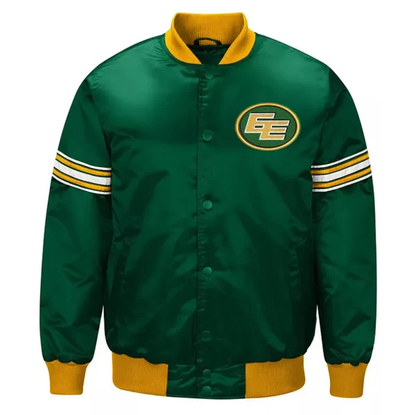 Edmonton Elks Draft Pick Satin Green Jacket