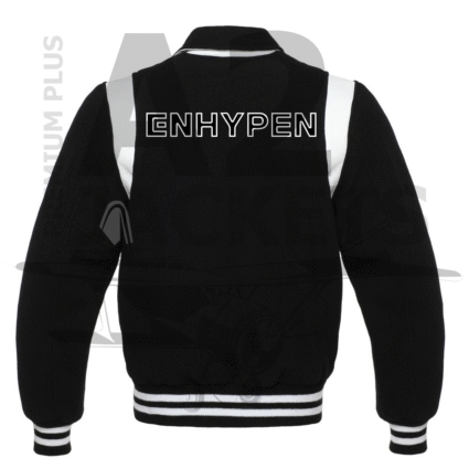 Enhypen Varsity Jacket - Black