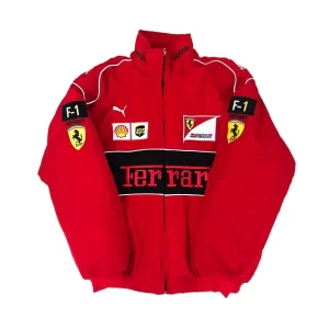 Ferrari Vintage F1 Red Cotton Jacket