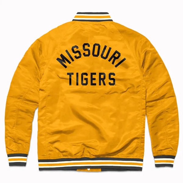 Gold Missouri Tigers Satin Full-Snap Varsity Jacket