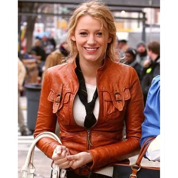 Gossip Girl Blake Lively Leather Jacket