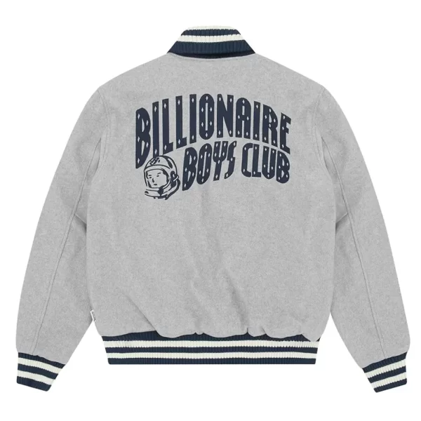 Gray Billionaire Boys Club Astro Varsity Wool Jacket