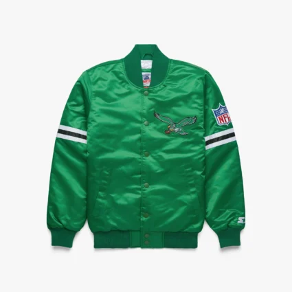 HOMAGE X Starter Eagles Satin Green Jacket