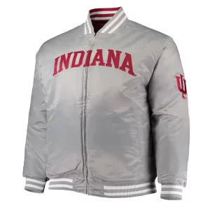 Indiana Hoosiers Gray Satin Jacket