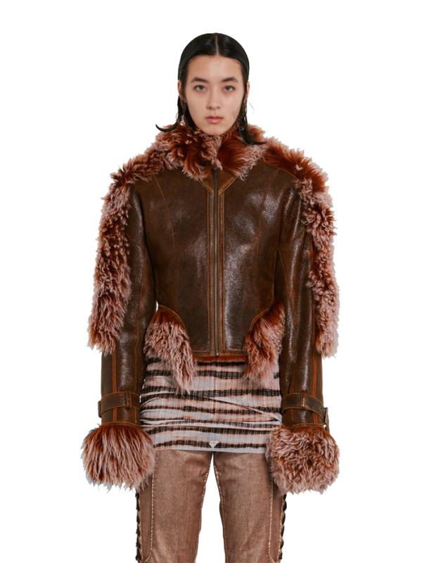 JEAN PAUL GAULTIER KNWLS Women's Shearling Jacket