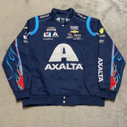 JH Design Men's Navy and White Cotton Jacket