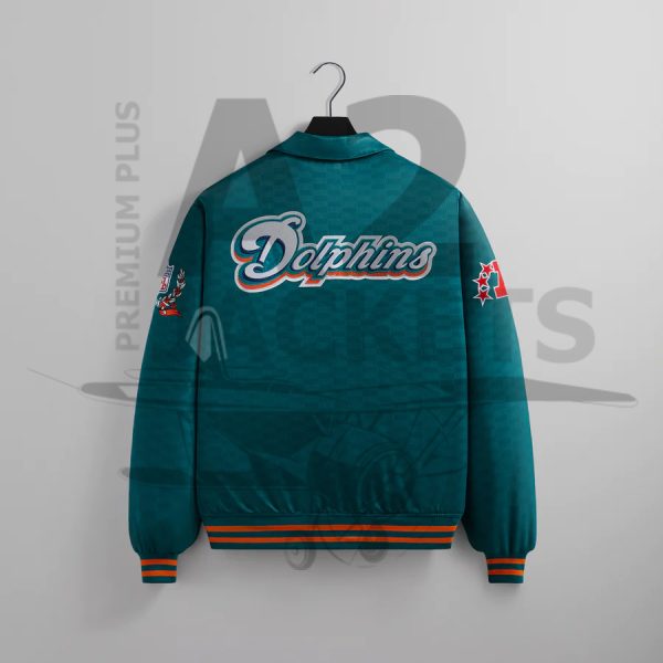 KITH x NFL Tua Miami Dolphins Satin Bomber Jacket