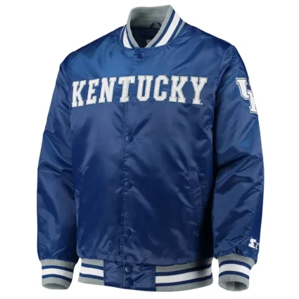 Kentucky Wildcats O-Line Blue Satin Jacket