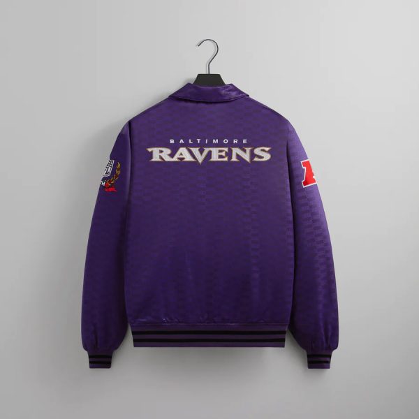 Kith for the NFL Baltimore Ravens Satin Bomber Jacket