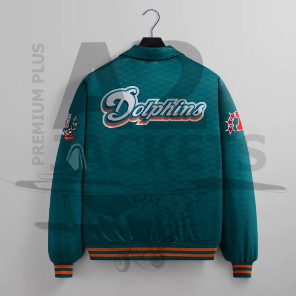 Kith for the NFL Dolphins Satin Bomber Jacket