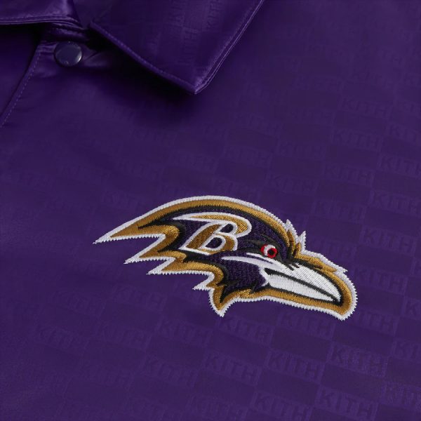 Kith for the NFL Baltimore Ravens Satin Bomber Jacket