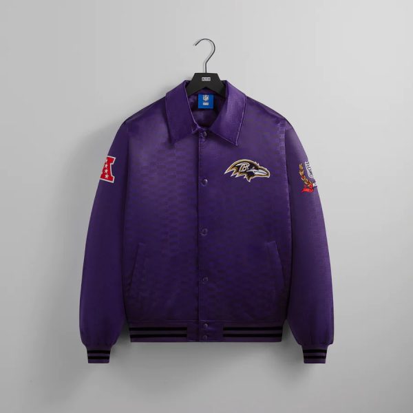 Kith for the NFL Baltimore Ravens Satin Bomber Jacket