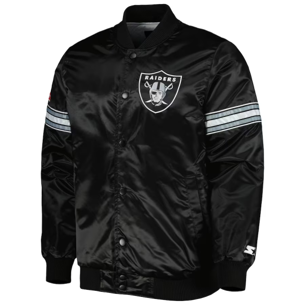 Las Vegas Raiders Starter The Pick and Roll Black Jacket