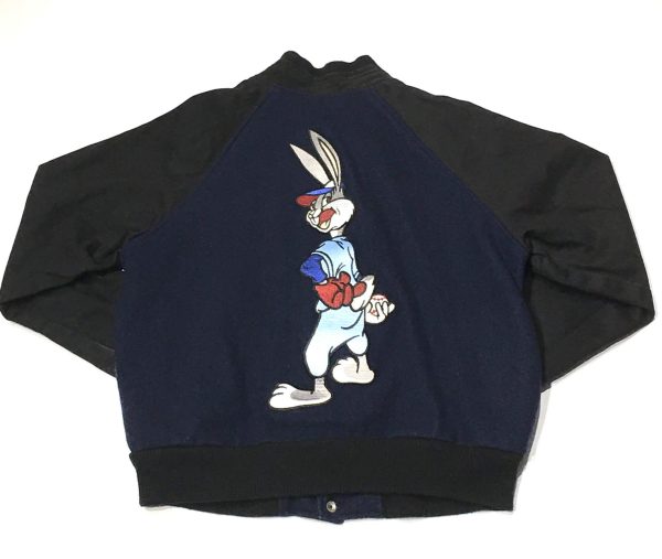 Looney Tunes Bugs Bunny Embroidered Varsity Wool Jacket