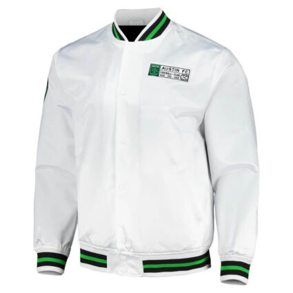 MLS Team Austin FC Satin White Jacket