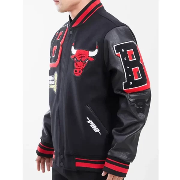 Mashup Chicago Bulls Black Varsity Jackets