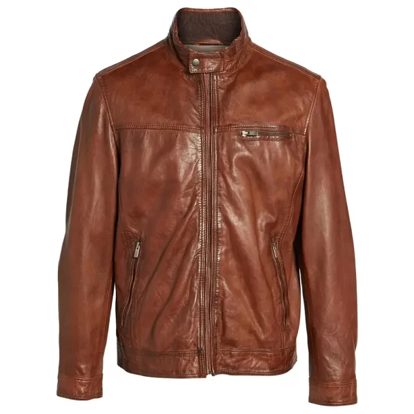 Men’s Missani Leather Brown Jacket