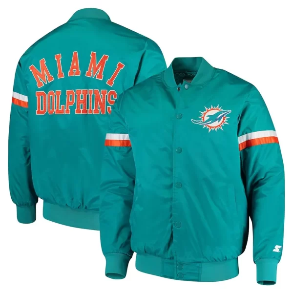 Miami Dolphins Champ Varsity Satin Jacket