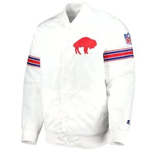 NFL Buffalo Bills The Power Forward White Satin Jacket