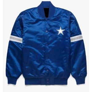 NFL Dallas Cowboys We Dem Boyz Satin Blue Jacket