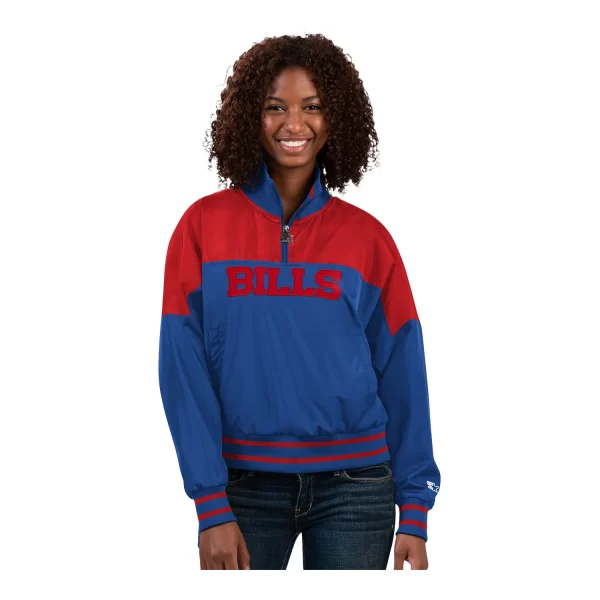 NFL Ladies Bills Starter Retro Pullover Jacket