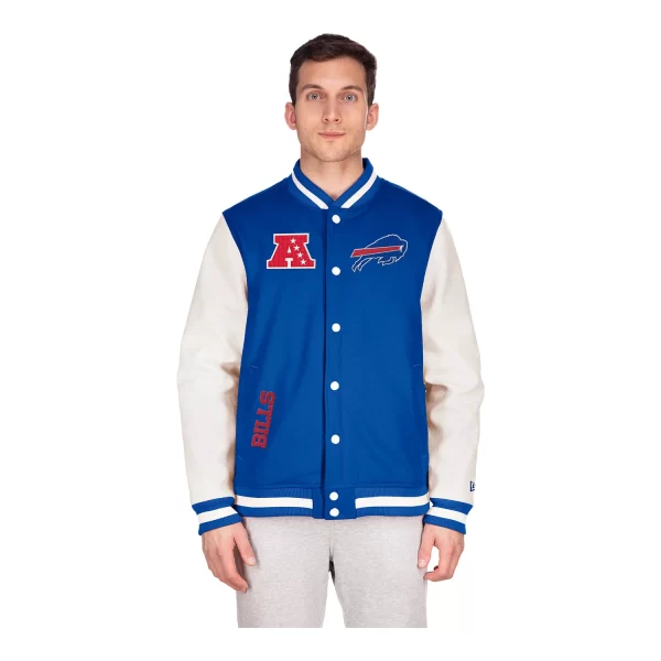 New Era Buffalo Bills Varsity Button-down Jacket