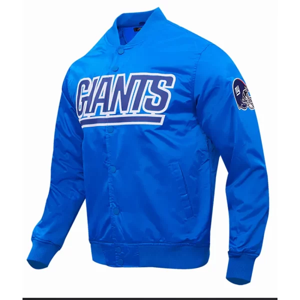 New York Giants Wordmark Satin Jacket