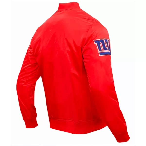 New York Giants Wordmark Satin Jacket