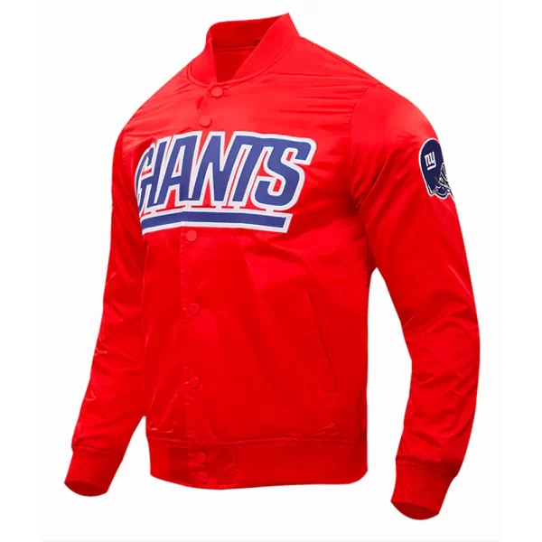 New York Giants Wordmark Satin Jackets