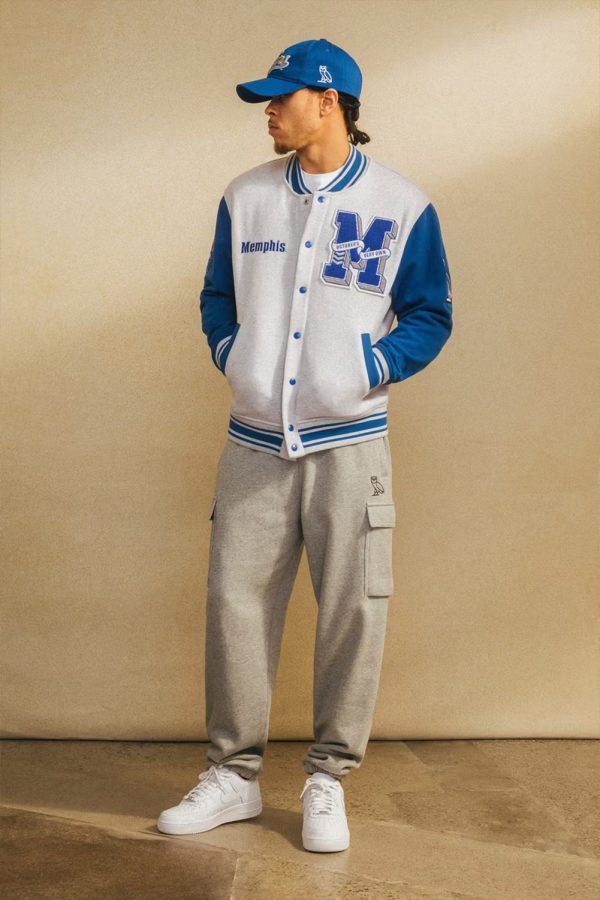 OVO x Memphis Tigers men's basketball Varsity Jacket