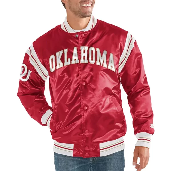 Oklahoma Sooners The Enforcer Satin Jacket