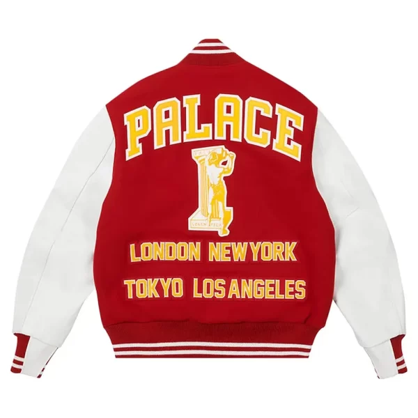 Palace Greek Letterman Varsity Wool & Leather Jacket