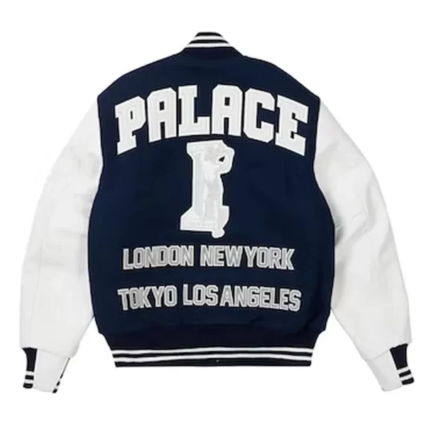 Palace Greek Letterman Varsity Wool & Leather Jacket