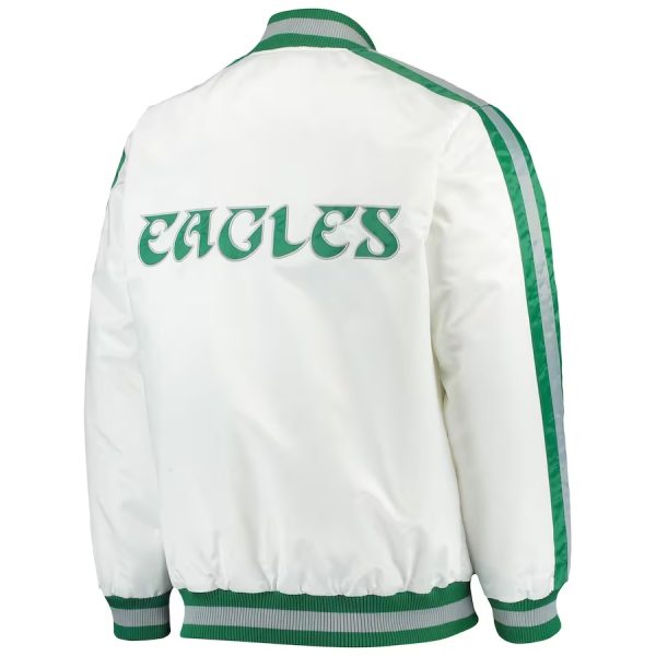 Philadelphia Eagles Starter Throwback D-Line Varsity Full-Snap Jacket