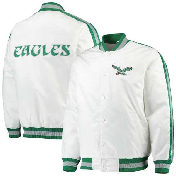 Philadelphia Eagles Starter Throwback D-Line Varsity Jacket